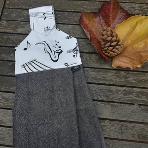 Szaxofon..... konyhai törlő - otthon & lakás - konyhafelszerelés, tálalás - konyhai textil - konyharuha & törlőkendő - Meska.hu