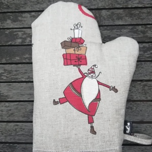 Edényfogó kesztyű, mikulás, Otthon & Életmód, Konyhafelszerelés, tálalás, Konyhai textil, Konyharuha & Törlőkendő, Varrás, MESKA