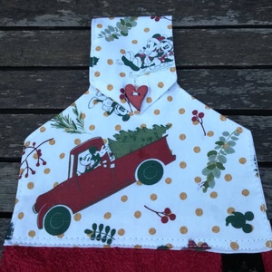 Piros autó egérkével, konyhai törlő, Otthon & Életmód, Konyhafelszerelés, tálalás, Konyhai textil, Konyharuha & Törlőkendő, Varrás, MESKA