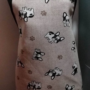 Konyhai kötény, francia bulldog, Otthon & Életmód, Konyhafelszerelés, tálalás, Konyhai textil, Kötény, Varrás, MESKA
