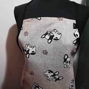 Konyhai kötény, francia bulldog - otthon & életmód - konyhafelszerelés, tálalás - konyhai textil - kötény - Meska.hu