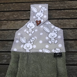 Konyhai kéztörlő, vidám nyuszik, Otthon & Életmód, Konyhafelszerelés, tálalás, Konyhai textil, Konyharuha & Törlőkendő, Varrás, MESKA