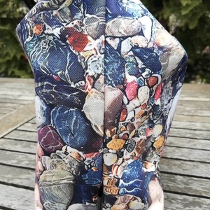 Uzsonnás táska, kövek a vízparton.... - táska & tok - uzsonna- & ebéd tartó - ebéd tasak, doboz - Meska.hu