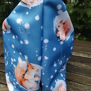 Uzsonnás táska  vízlepergető anyagból,  mókus.... - táska & tok - uzsonna- & ebéd tartó - ebéd tasak, doboz - Meska.hu