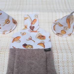 Péksütis konyhai kéztörlő  - otthon & életmód - konyhafelszerelés, tálalás - konyhai textil - konyharuha & törlőkendő - Meska.hu