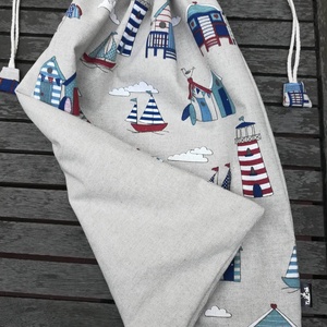 Kenyeres zsák PUL béléssel, tengerparti álom....... UTOLSÓ !! - táska & tok - bevásárlás & shopper táska - kenyeres zsák - Meska.hu