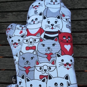 Jó fejek a cica fejek......  konyhai kéztörlő szett - otthon & életmód - konyhafelszerelés, tálalás - konyhai textil - konyharuha & törlőkendő - Meska.hu