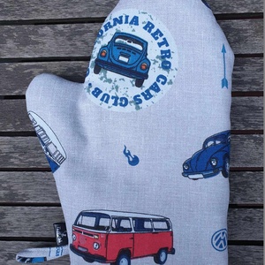 Edényfogó kesztyű VW retro busz, Otthon & Életmód, Konyhafelszerelés, tálalás, Konyhai textil, Edényfogó & Edényfedő, Varrás, MESKA