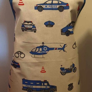 Kötény, rendőrös, Otthon & Életmód, Konyhafelszerelés, tálalás, Konyhai textil, Kötény, Varrás, MESKA
