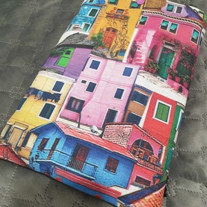 Könyvtok, Gszínes házak..., Könyv & Zene, Könyvtok, Varrás, MESKA