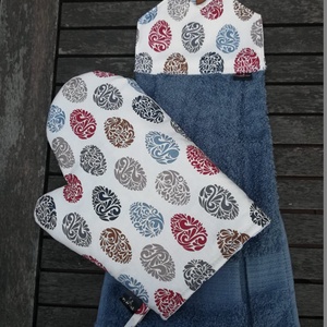 Konyhai kéztörlő szett, tojás mintás, Otthon & Életmód, Konyhafelszerelés, tálalás, Konyhai textil, Konyharuha & Törlőkendő, Varrás, MESKA