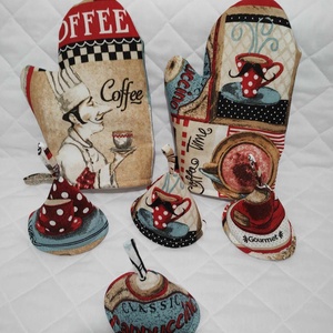 Kávézás a konyhában, kenyeres zsák PUL béléssel - táska & tok - bevásárlás & shopper táska - kenyeres zsák - Meska.hu