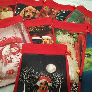 Mikulás zsák, tacskó  tacskó masnival..... - karácsony - mikulás - mikulás zsák - Meska.hu