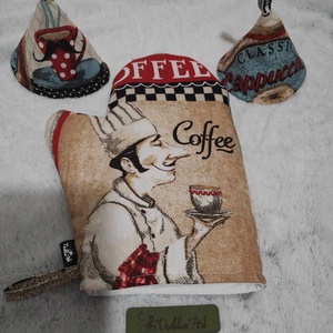 Edényfogó szett, kávézás...., Otthon & Életmód, Konyhafelszerelés, tálalás, Konyhai textil, Edényfogó & Edényfedő, Varrás, MESKA