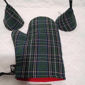 Kötény, zöld skót kockás - otthon & életmód - konyhafelszerelés, tálalás - konyhai textil - kötény - Meska.hu