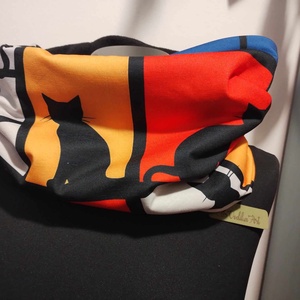 Macskák,  kámzsa, körsál, sapkasál - ruha & divat - sál, sapka, kendő - sál - Meska.hu