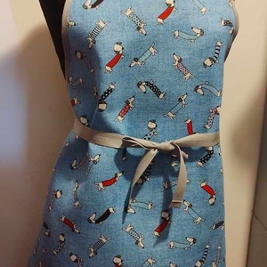 Konyhai kötény, színes tacskók - otthon & életmód - konyhafelszerelés, tálalás - konyhai textil - kötény - Meska.hu