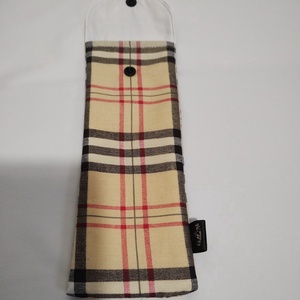 Evőeszköz tartó  PUL béléssel,  burberry kockás - táska & tok - uzsonna- & ebéd tartó - evőeszköz tartó - Meska.hu