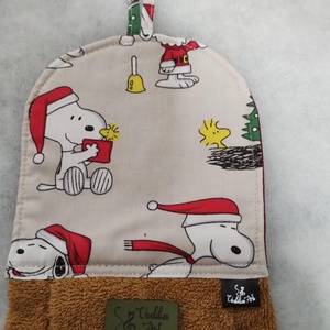 Ovis törölköző, Snoopy mikulás sapkában, Otthon & Életmód, Fürdőszoba, Törölköző, , MESKA