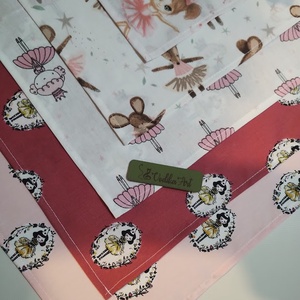 5 db textil szalvéta, balerinák...., Otthon & Életmód, Konyhafelszerelés, tálalás, Konyhai textil, Szalvéta, Varrás, MESKA