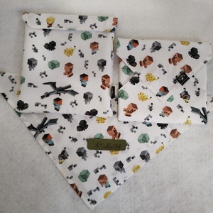 Textilszalvéta minecraft - otthon & életmód - konyhafelszerelés, tálalás - konyhai textil - szalvéta - Meska.hu