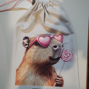 Tisztasági zsák, capybara - játék & sport - ovis felszerelés - tisztasági csomag - Meska.hu