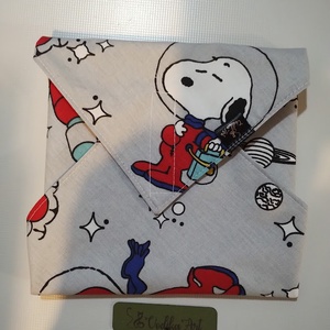 Újraszalvéta, Snoopy az űrben....., Táska & Tok, Uzsonna- & Ebéd tartó, Szendvics csomagoló, Varrás, MESKA