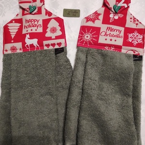 Konyhai kéztörlő,  happy holiday... - otthon & életmód - konyhafelszerelés, tálalás - konyhai textil - konyharuha & törlőkendő - Meska.hu