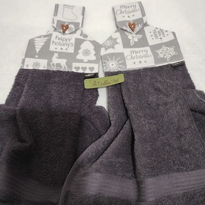 Konyhai kéztörlő,  happy holiday... - otthon & életmód - konyhafelszerelés, tálalás - konyhai textil - konyharuha & törlőkendő - Meska.hu