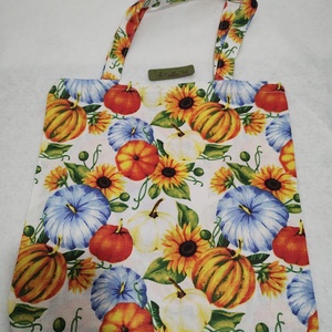 Tökös kis bevásárló táska, öko szatyor, , Táska & Tok, Bevásárlás & Shopper táska, Shopper, textiltáska, szatyor, Varrás, MESKA