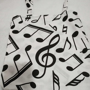 Hangjegyes bevásárló táska, öko szatyor,  - Meska.hu