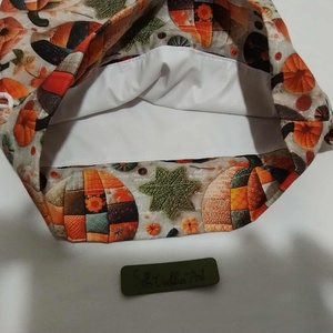 Kenyeres zsák PUL béléssel, patchwork tököcskék.. - táska & tok - bevásárlás & shopper táska - kenyeres zsák - Meska.hu
