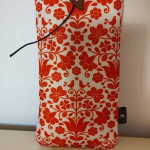 Mobiltok magyaros minta tulipánnal  és madárkákkal......  - Meska.hu