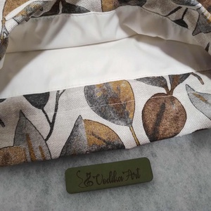 Kenyeres zsák, PUL-lal bélelt, csempe mintás - táska & tok - bevásárlás & shopper táska - kenyeres zsák - Meska.hu