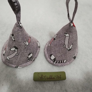 Manósapka, fülfogó, tacskók, Otthon & Életmód, Konyhafelszerelés, tálalás, Konyhai textil, Edényfogó & Edényfedő, Varrás, MESKA