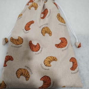 Kenyeres zsák, PUL-lal bélelt, croissant, Táska & Tok, Bevásárlás & Shopper táska, Kenyeres zsák, Varrás, MESKA