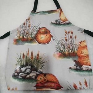 Capybarák,  gyerek kötény 3-6 évesre, Otthon & Életmód, Konyhafelszerelés, tálalás, Konyhai textil, Kötény, Varrás, MESKA