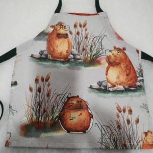 Capybarák,  gyerek kötény 3-6 évesre, Otthon & Életmód, Konyhafelszerelés, tálalás, Konyhai textil, Kötény, Varrás, MESKA