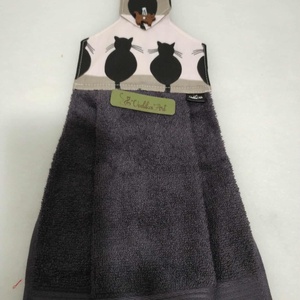 Konyhai kéztörlő,  durcás cicák... - otthon & életmód - konyhafelszerelés, tálalás - konyhai textil - konyharuha & törlőkendő - Meska.hu