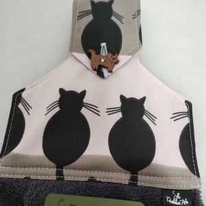 Konyhai kéztörlő,  durcás cicák..., Otthon & Életmód, Konyhafelszerelés, tálalás, Konyhai textil, Konyharuha & Törlőkendő, Varrás, MESKA
