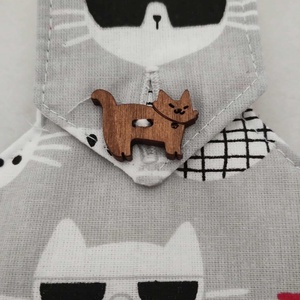 Konyhai kéztörlő, színes cicafejek - otthon & életmód - konyhafelszerelés, tálalás - konyhai textil - konyharuha & törlőkendő - Meska.hu