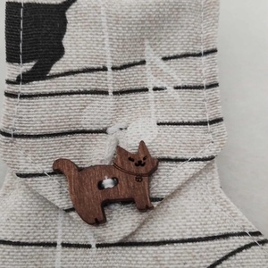 Konyhai kéztörlő, cicus rosszalkodik a kottában - otthon & életmód - konyhafelszerelés, tálalás - konyhai textil - konyharuha & törlőkendő - Meska.hu