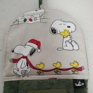 Baba törölköző, ovis törölköző, Snoopy és sok kicsi woodstock - otthon & életmód - fürdőszoba - törölköző - Meska.hu