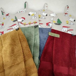Baba törölköző, ovis törölköző, Snoopy és sok kicsi woodstock - otthon & életmód - fürdőszoba - törölköző - Meska.hu