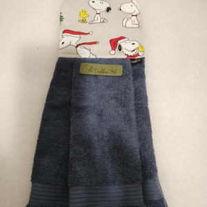 Baba törölköző, ovis törölköző, Snoopy és sok kicsi woodstock - otthon & életmód - fürdőszoba - törölköző - Meska.hu