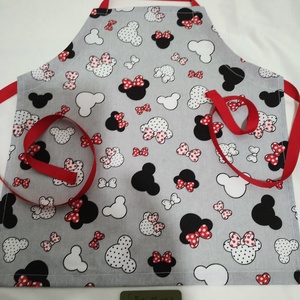 Gyerek kötény 3-6 évesre, Minnie egérkefej - Meska.hu