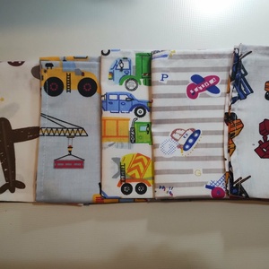 5 db textil szalvéta, járművek, Otthon & Életmód, Konyhafelszerelés, tálalás, Konyhai textil, Szalvéta, Varrás, MESKA