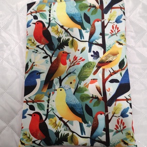 Könyvtok, szines madárkák... - Meska.hu