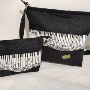 Válltáska, zenés ajándék,  zongora - könyv & zene - hangszer & hangszertok - Meska.hu