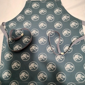 Dínók,  gyerek kötény 3-6 évesre, - Meska.hu